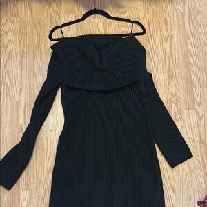 Elegant Black Off-Shoulder Dress